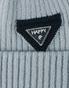 HAPPY Contrast Beanie