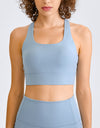 Double Take Square Neck Racerback Cropped Tank