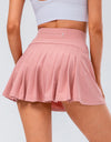 High Waist Pleated Active Skirt