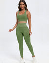 Scoop Neck Wide Strap Top and Pants Active Set