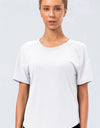Round Neck Raglan Sleeve Active Tee
