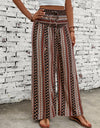 Printed Wide Leg Pants