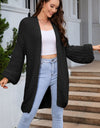 Open Front Longline Cardigan