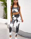 Tie-dye Crop Top and Leggings Set