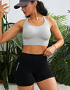 Slim Fit High Waistband Active Shorts