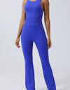 Crisscross Wide Strap Sleeveless Jumpsuit