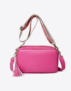 PU Leather Tassel Crossbody Bag