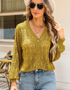 Openwork V-Neck Cardigan