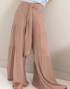 HYFVE Tie Front Ruched Tiered Pants