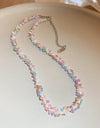 Titanium Steel Rice Bead Necklace