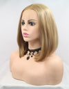 13*3" Lace Front Wigs Synthetic Mid-length Straight 12" 130% Density