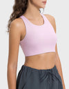 Cutout Round Neck Active Tank