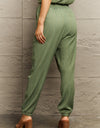 Tie Waist Long Pants with Pocket