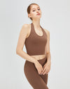 Backless Halter Neck Active Tank