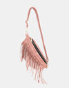 Fringed PU Leather Sling Bag