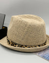 Short Brim Jute Cloth Hat