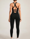 Crisscross Wide Strap Jumpsuit