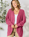 Basic Bae Full Size Ribbed Cocoon Cardigan