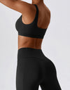 Square Neck Cropped Sports Tank Top