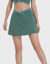 Pocketed Elastic Waist Active Skirt