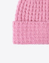 Waffle-Knit Cuff Beanie