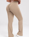 Ruched High Waist Bootcut Active Pants