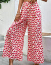 Printed High-Waist Culottes