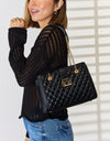 David Jones Quilted PU Leather Handbag