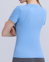 Round Neck Short Sleeve Active Top