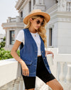 Button Down Denim Vest