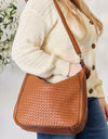 SHOMICO Weaved Vegan Leather Handbag