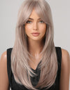 13*1" Full-Machine Wigs Synthetic Long Straight 22"