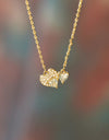 18K Gold-Plated 925 Sterling Silver Zircon Heart Necklace