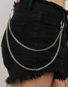 Double-Layered Metal Chain Belt