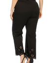 Plus Size Openwork Detail Pants