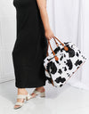 Animal Print Plush Weekender Bag