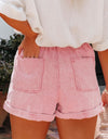 Paperbag Waist Denim Shorts