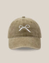 Bow Embroidered Adjustable Cap