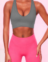 Scoop Neck Wide Strap Active Bra