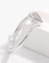 925 Sterling Silver Zircon Heart Ring