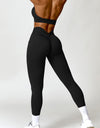 Ruched Halter Neck Bra and Pocketed Leggings Active Set