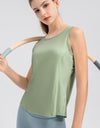 Wide Strap Round Neck Active Tank