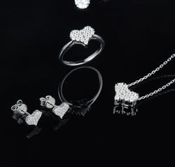 Moissanite 925 Sterling Silver Heart Bracelet