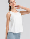 Wide Strap Round Neck Active Tank