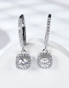 Adored Moissanite Huggie Drop Earrings