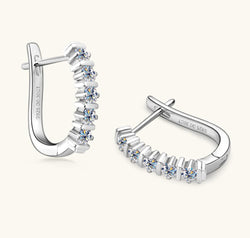 Moissanite 925 Sterling Silver Earrings