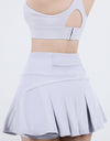 High Waist Pleated Active Skirt