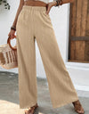 Full Size High Waist Wide Leg Pants