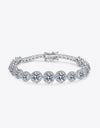 925 Sterling Silver 10.4 Carat Moissanite Bracelet