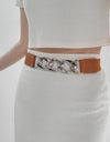 Chain Detail Elastic Belt